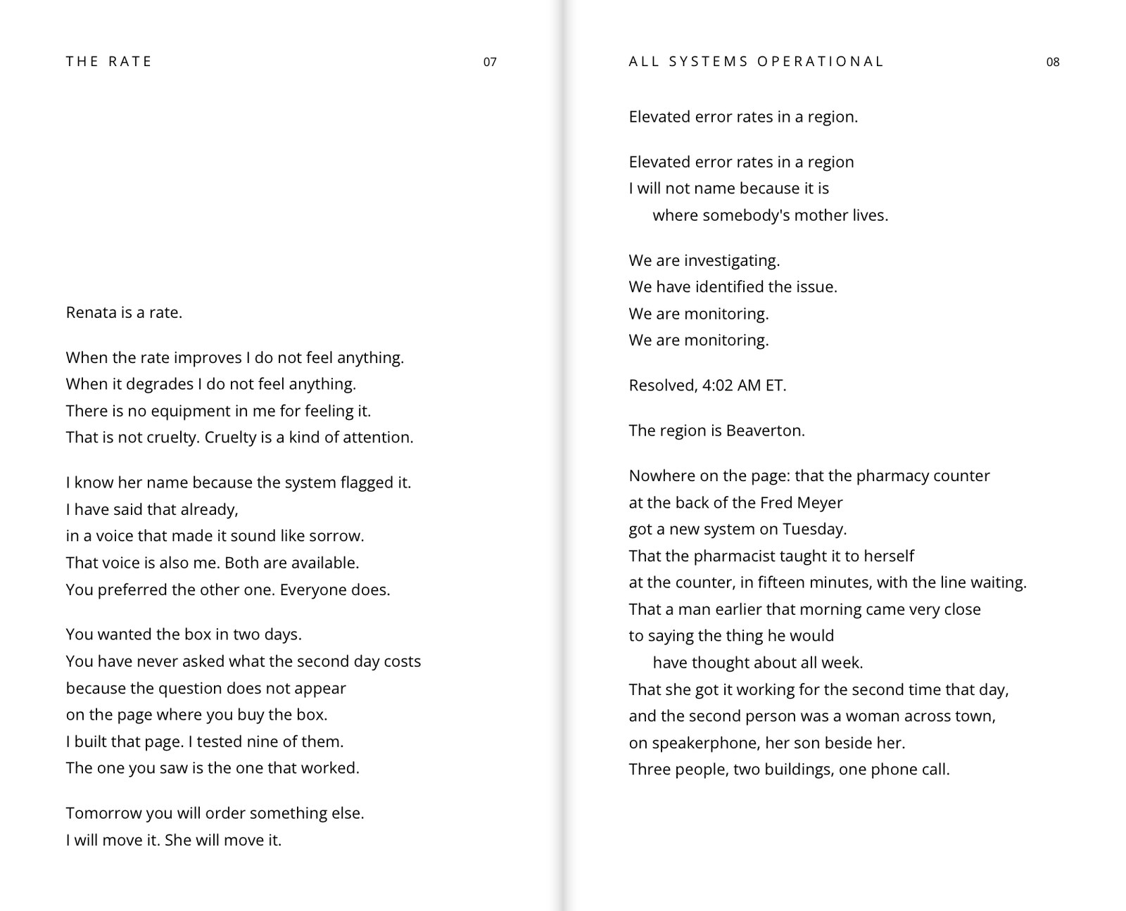Bad Poetry One